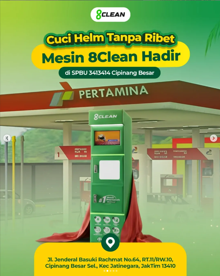 8CLEAN Vending Machine tampilan 2
